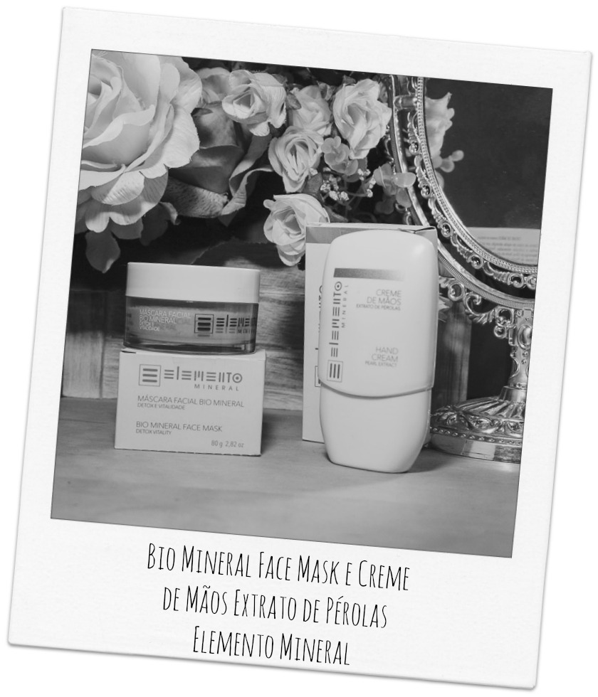 Bio Mineral Face Mask e Creme para Mãos Extrato de Pérolas Elemento Mineral